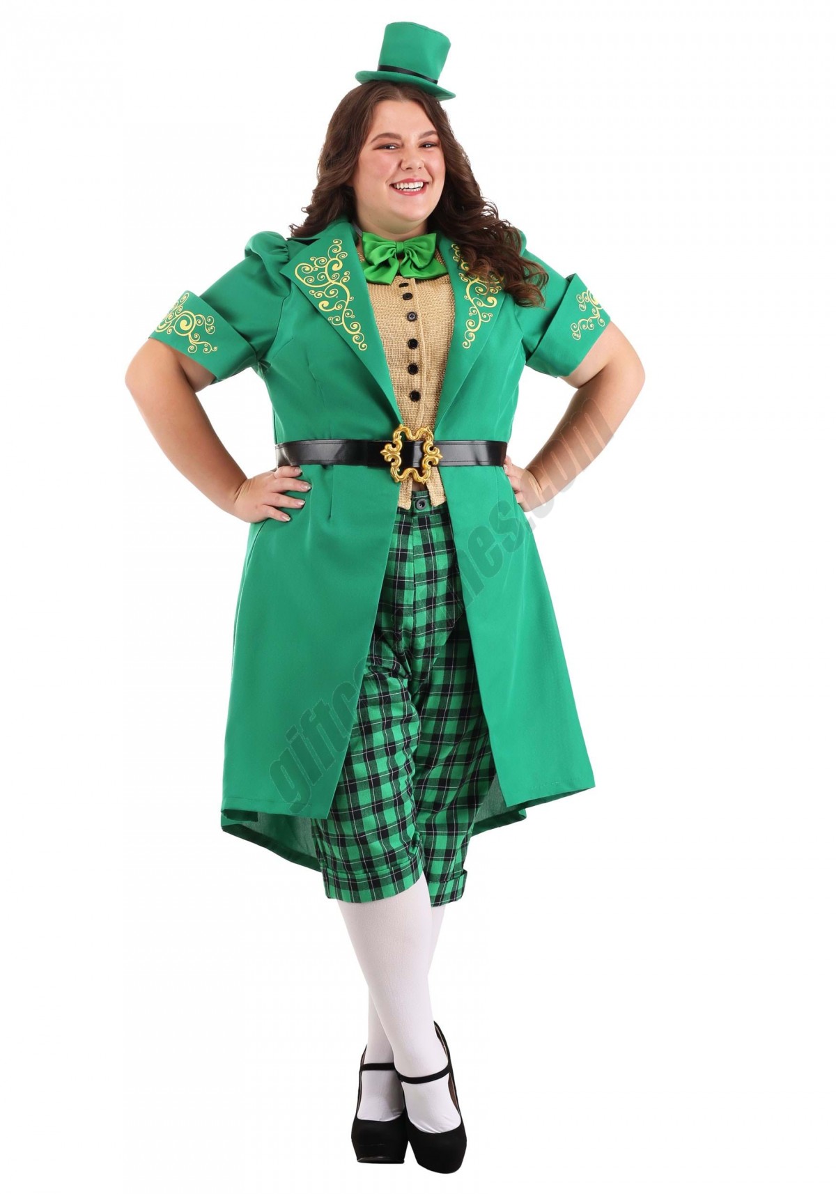 Plus Size Charming Leprechaun Costume for Women - -0