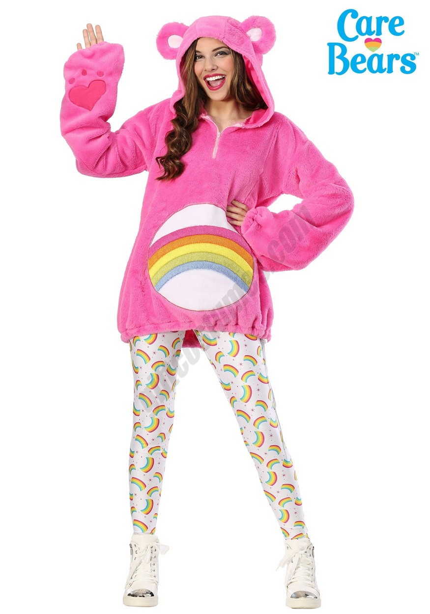 Care Bears Women's Plus Size Deluxe Cheer Bear Hoodie Costume Promotions - -0