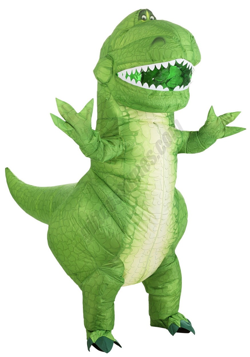 Disney Toy Story Rex Inflatable Costume for Adults - Men's - -0
