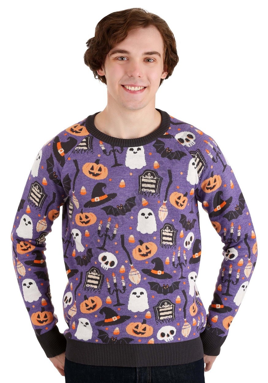 Halloween Mischief Adult Halloween Sweater Promotions - -3
