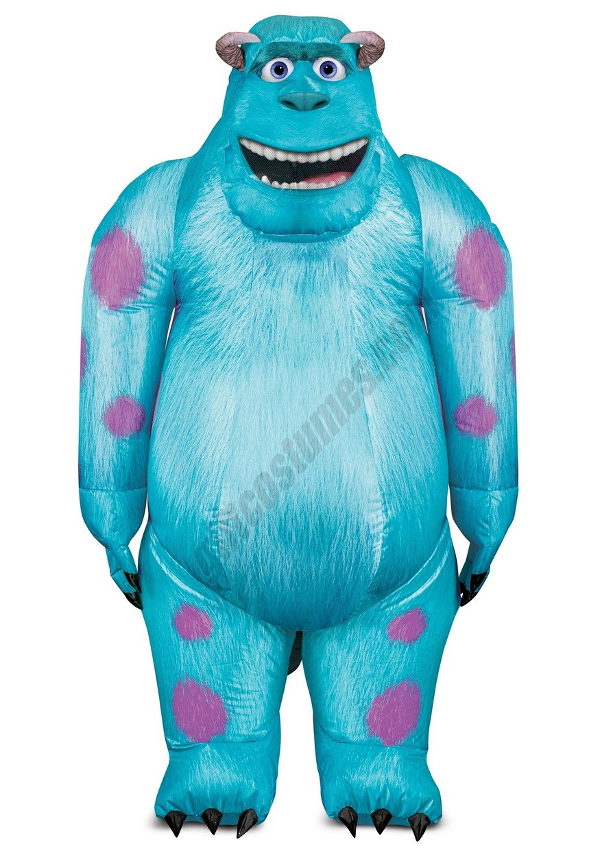Monsters Inc Sulley Inflatable Costume for Adults - Men's - -0