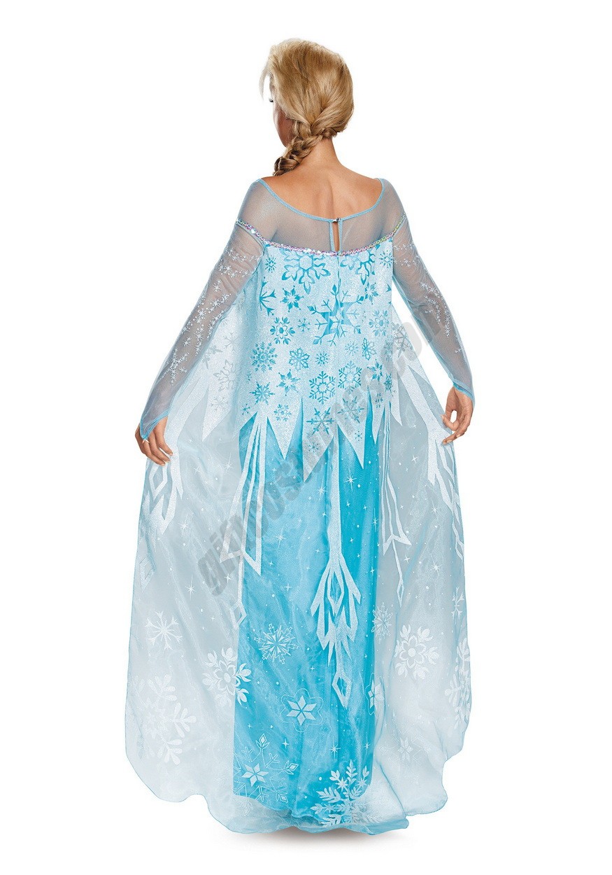 Frozen Adult Elsa Prestige Costume Promotions - -1