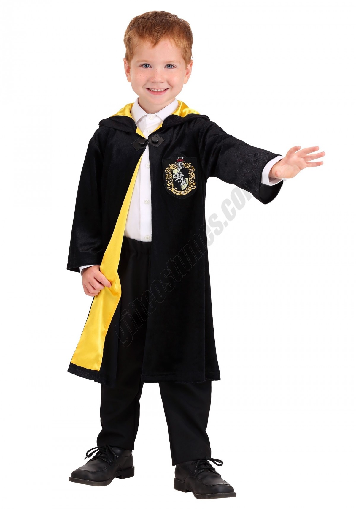 Kids Harry Potter Deluxe Hufflepuff Robe Costume Promotions - -4