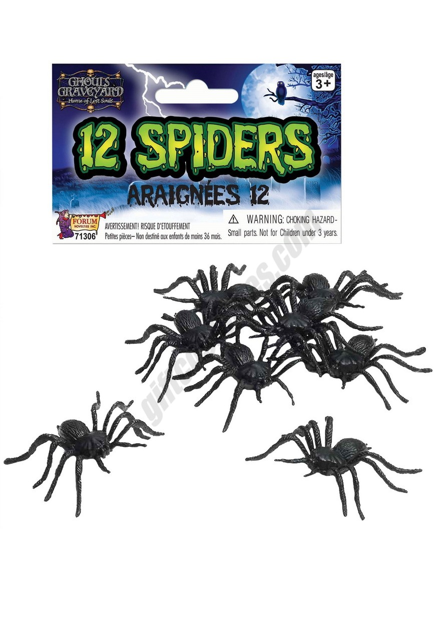 12 pc Halloween Spider Set Promotions - -0