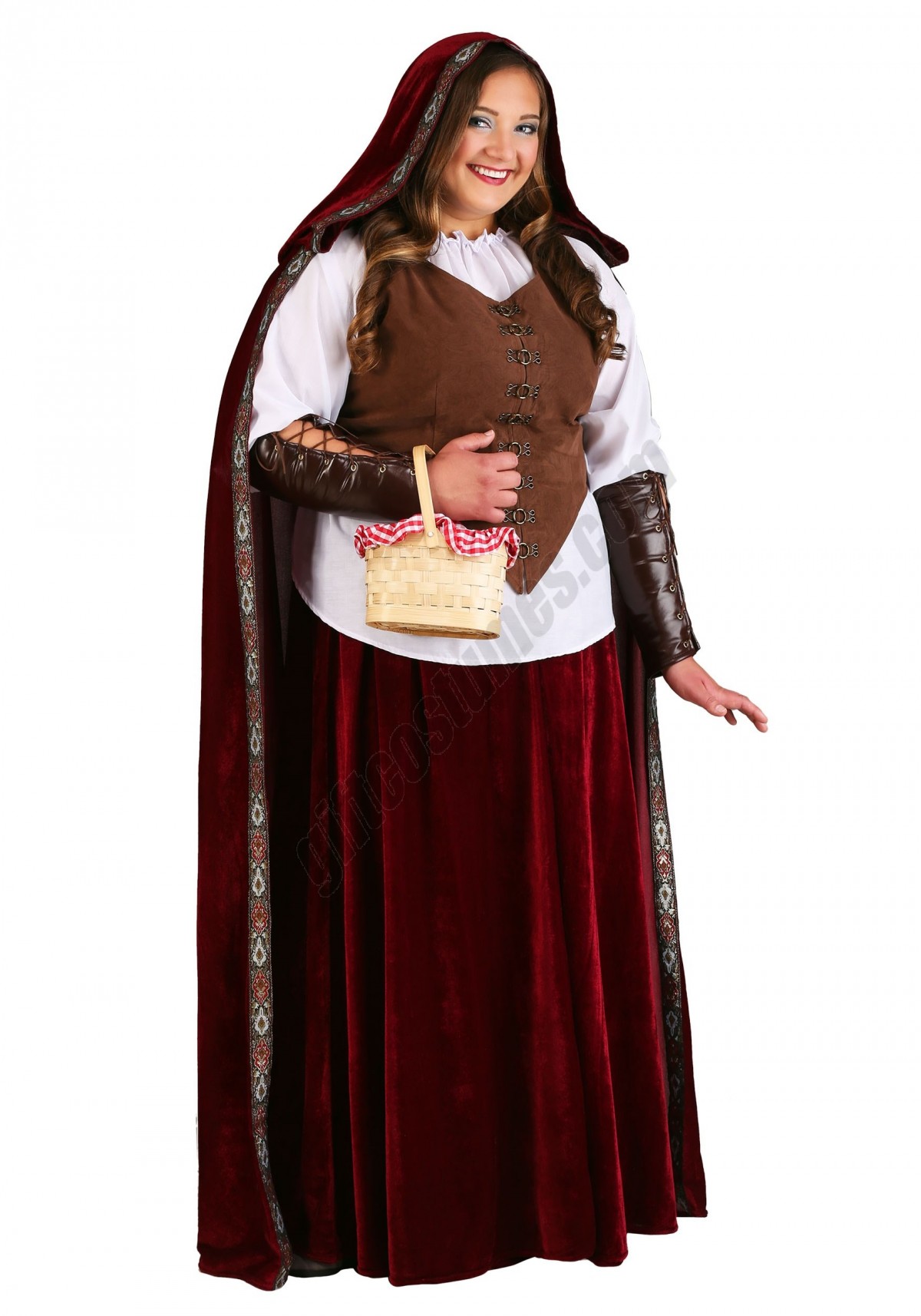 Deluxe Red Riding Hood Plus Size Costume Promotions - -1