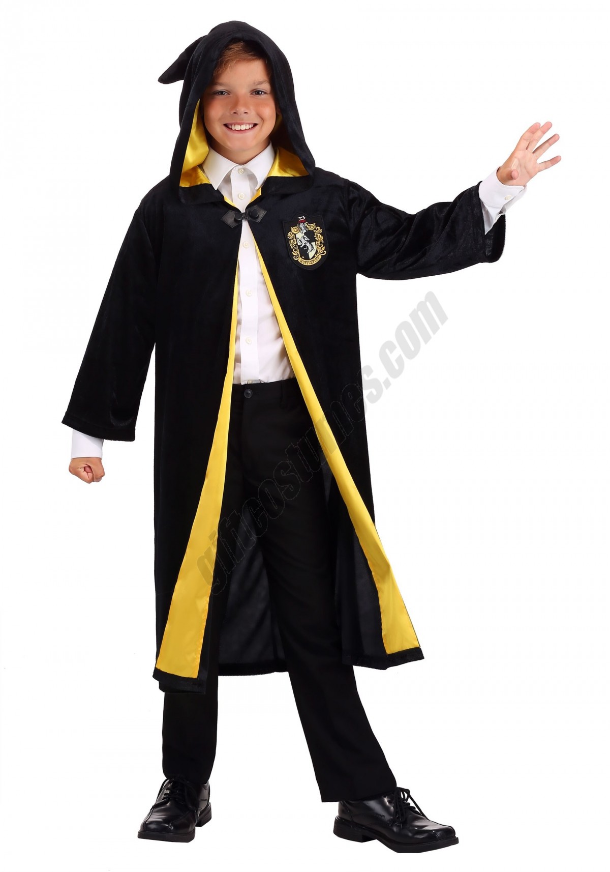 Harry Potter Kids Deluxe Hufflepuff Robe Costume Promotions - -2