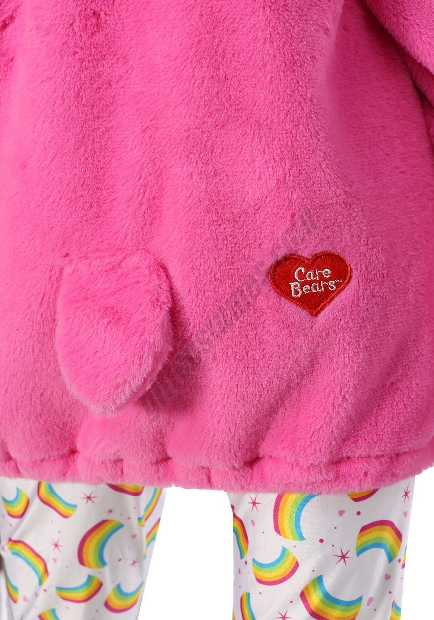 Care Bears Women's Plus Size Deluxe Cheer Bear Hoodie Costume Promotions - -1
