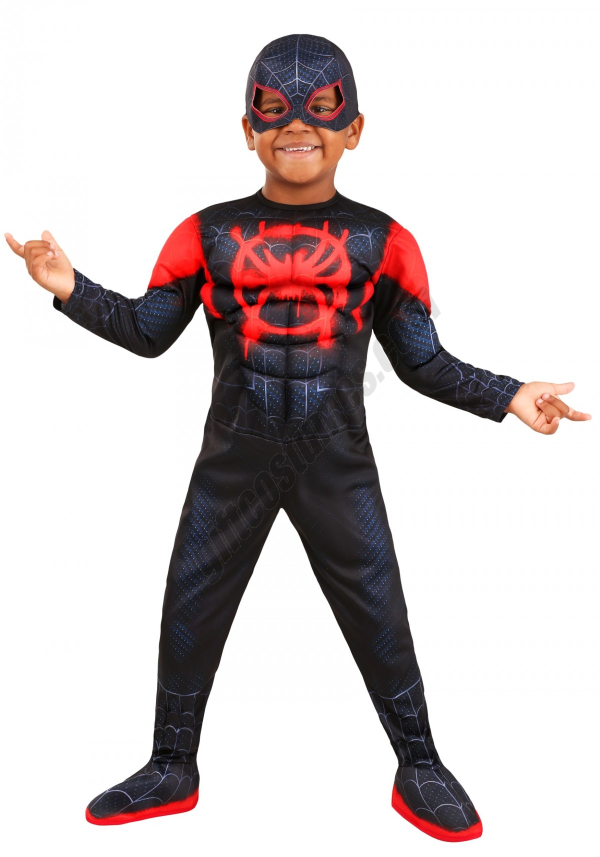 Toddler's Deluxe Spiderman Miles Morales Costume Promotions - -0