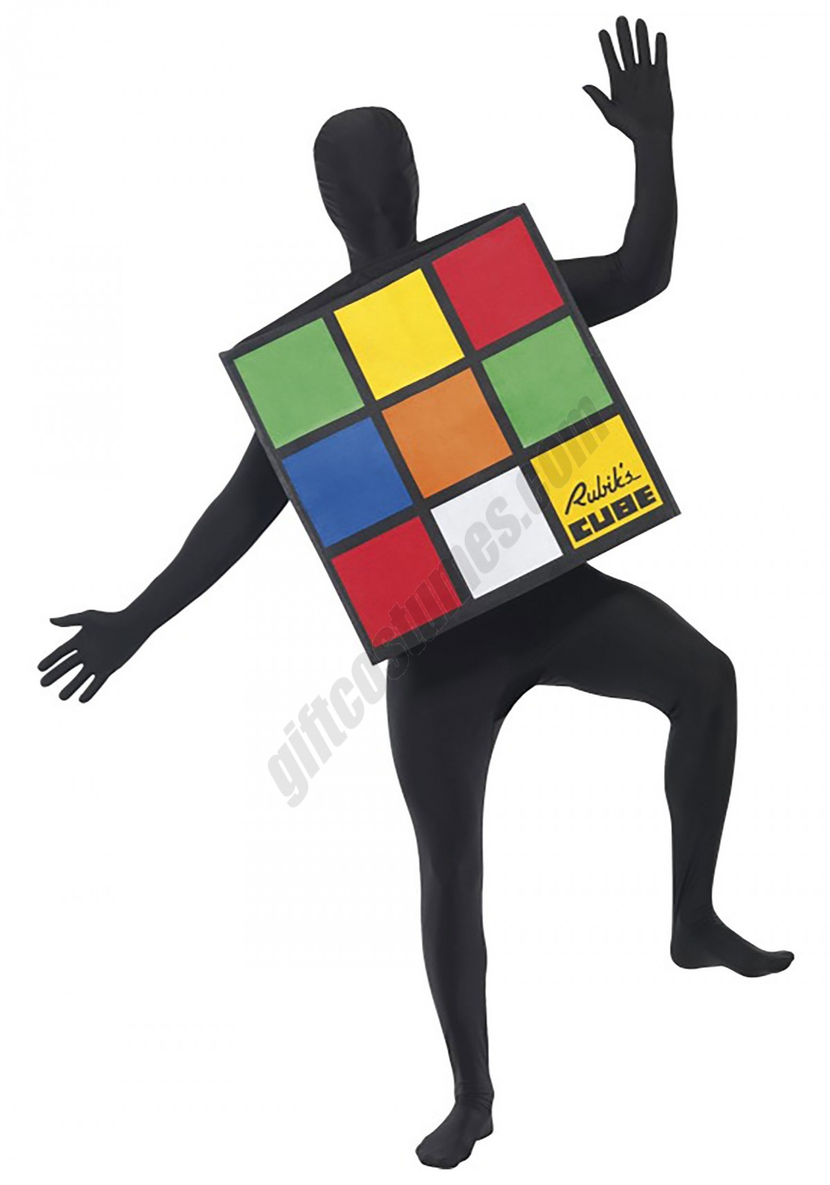 Rubik's Cube Costume for Adults - Women's - -0