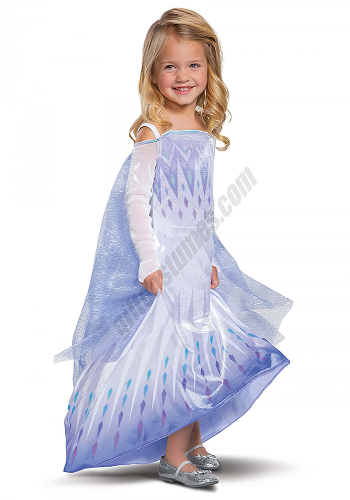 Deluxe Frozen Snow Queen Elsa Kids Costume Promotions - -2