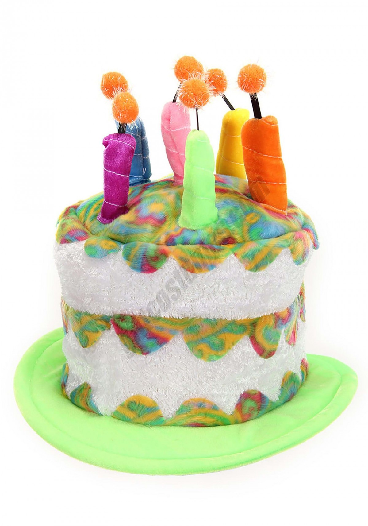 Adult Rainbow Birthday Cake Plush Hat Promotions - -2