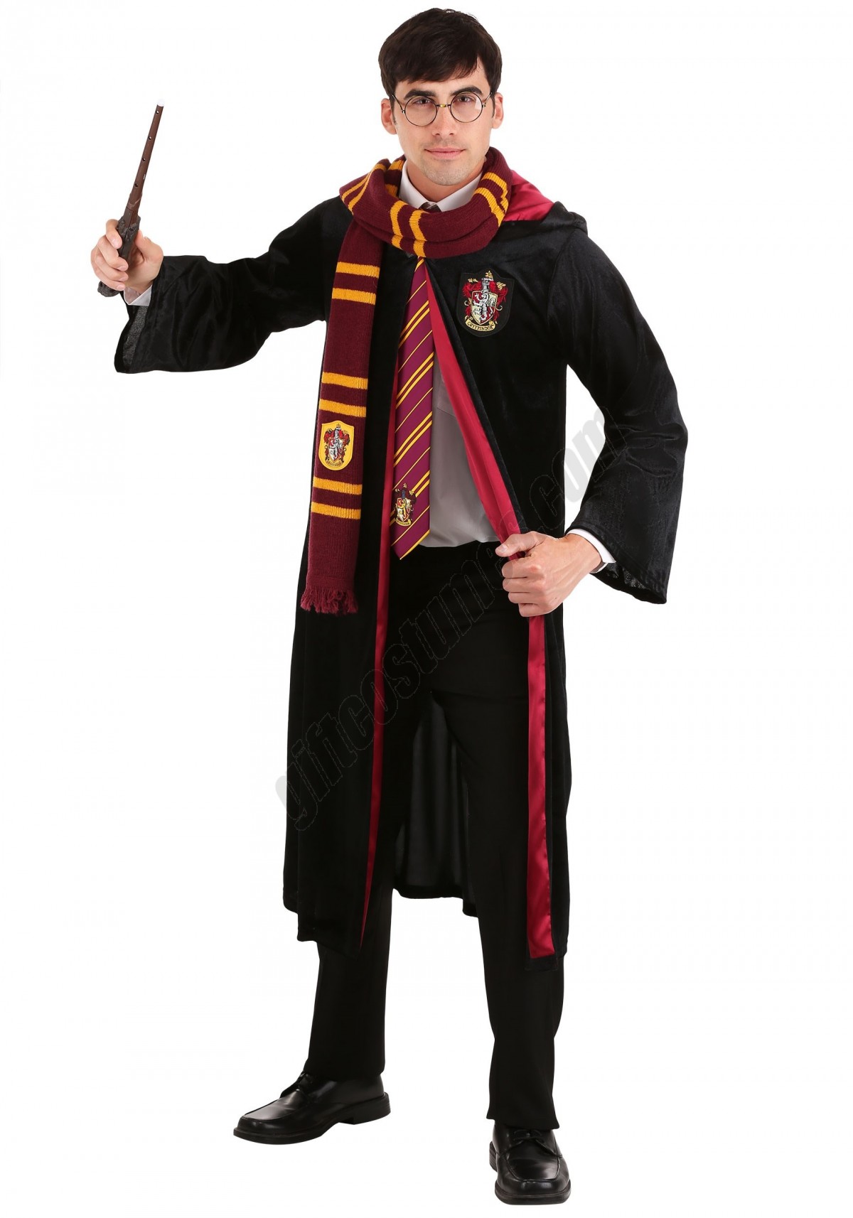 Harry Potter Adult Deluxe Gryffindor Robe Costume Promotions - -2