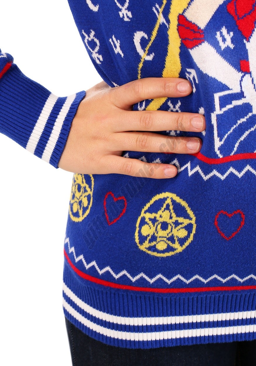 Adult Sailor Moon Fair Isle Ugly Christmas Sweater Promotions - -3