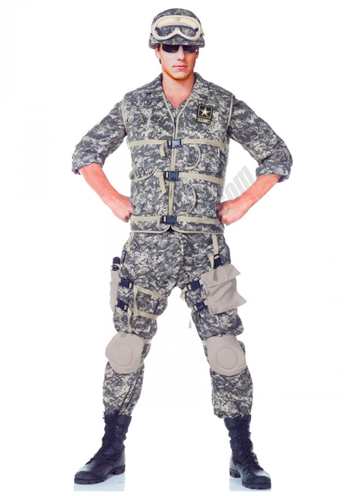 Teen Deluxe U.S. Army Ranger Costume Promotions - -0