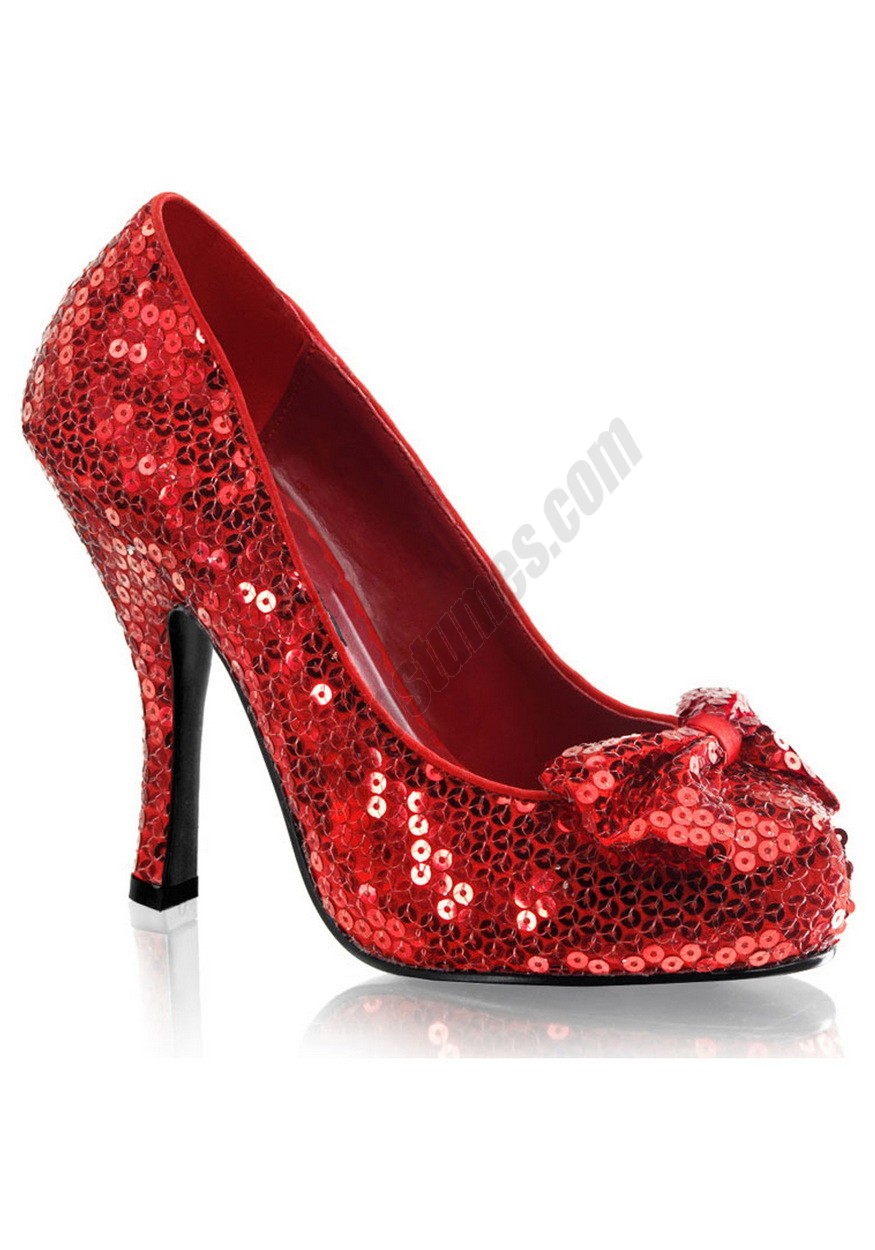 Adult Red Sequin High Heels Promotions - -0
