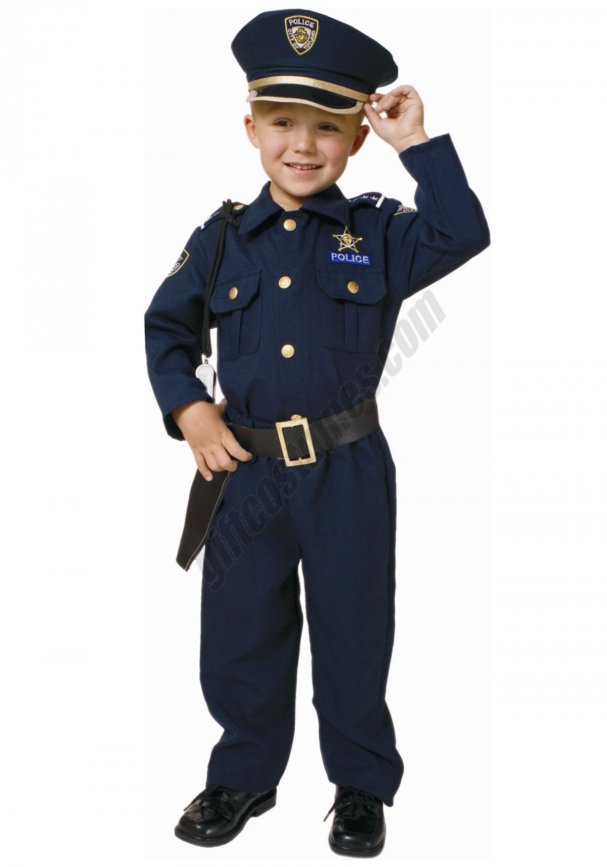 Deluxe Police Officer Toddler Costume Promotions - -0
