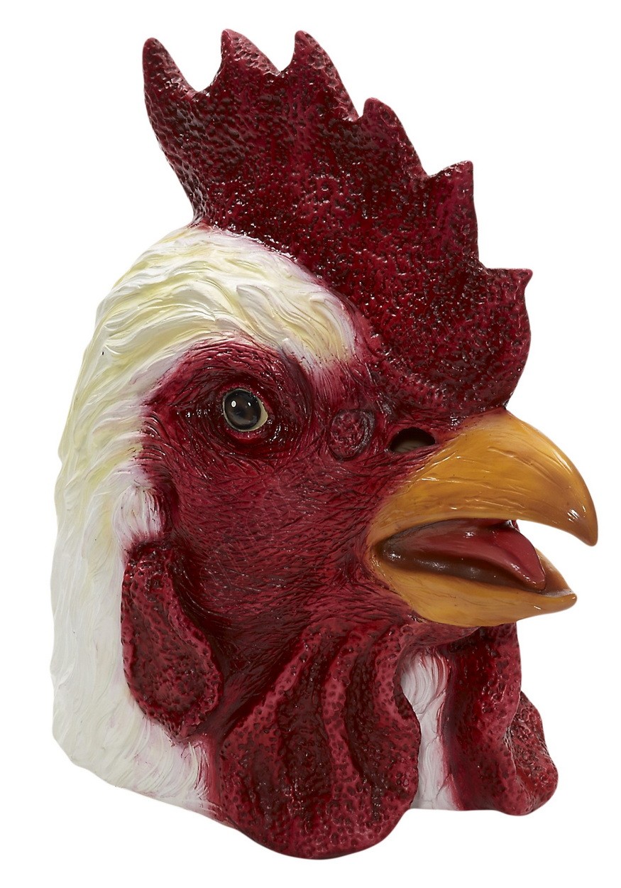 Deluxe Latex Rooster Mask Promotions - -0