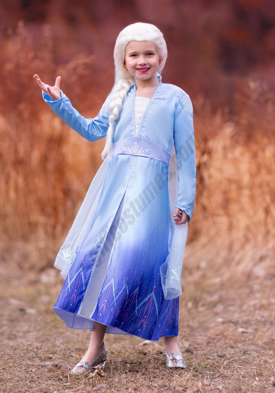 Frozen 2 Girls Elsa Prestige Costume Promotions - -1