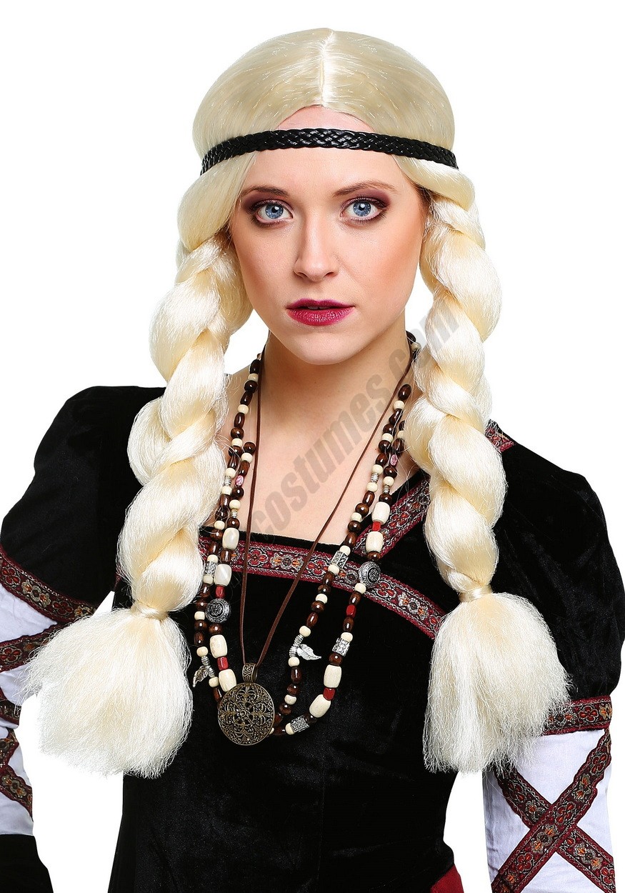 Blonde Viking Wig Promotions - -0