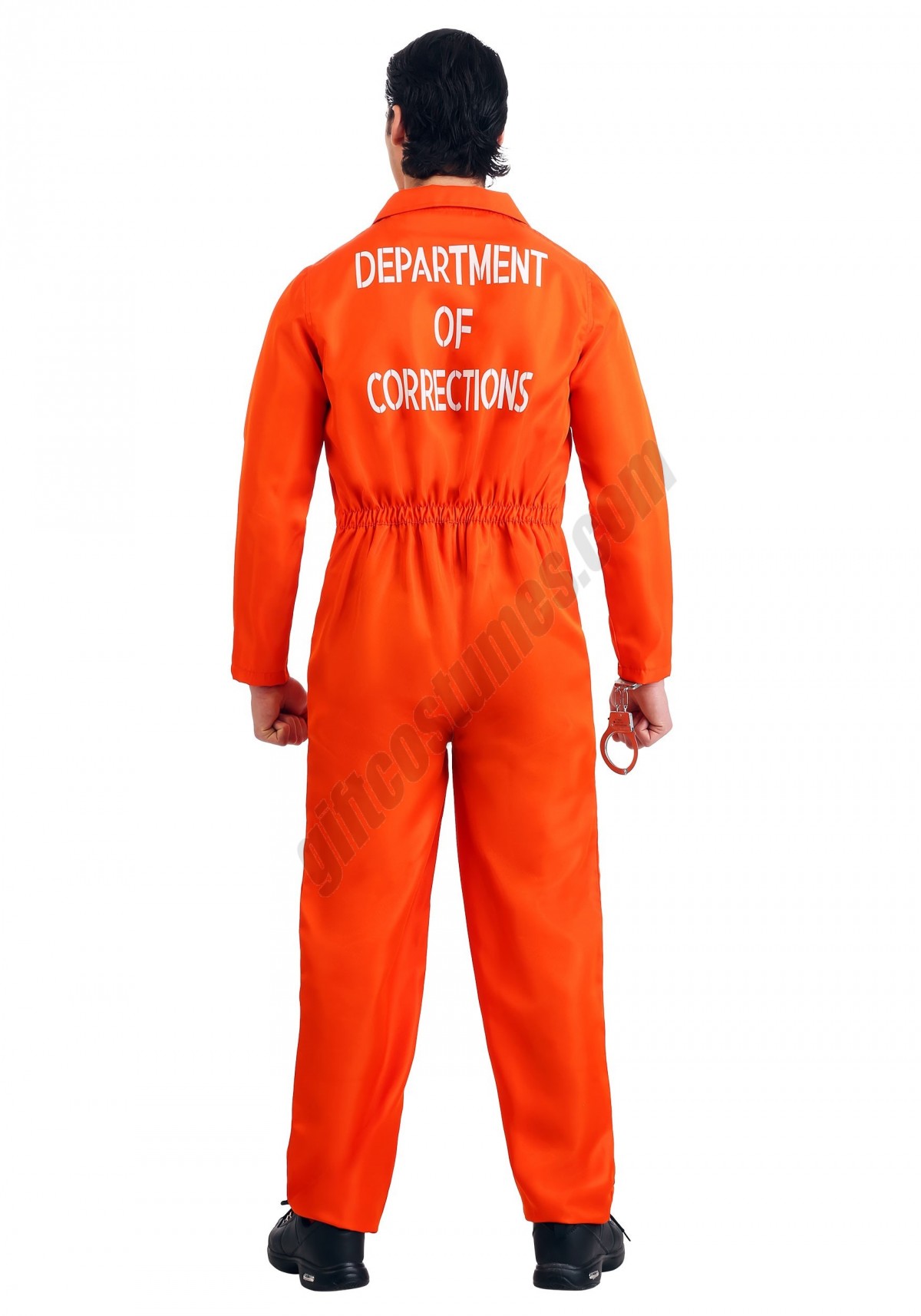 Men's Orange Prison Jumpsuit - Men's - -1