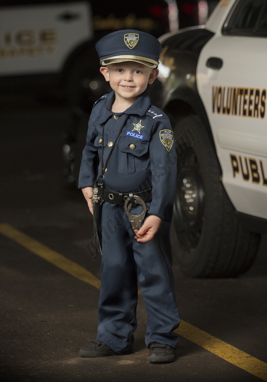 Deluxe Police Officer Toddler Costume Promotions - -1