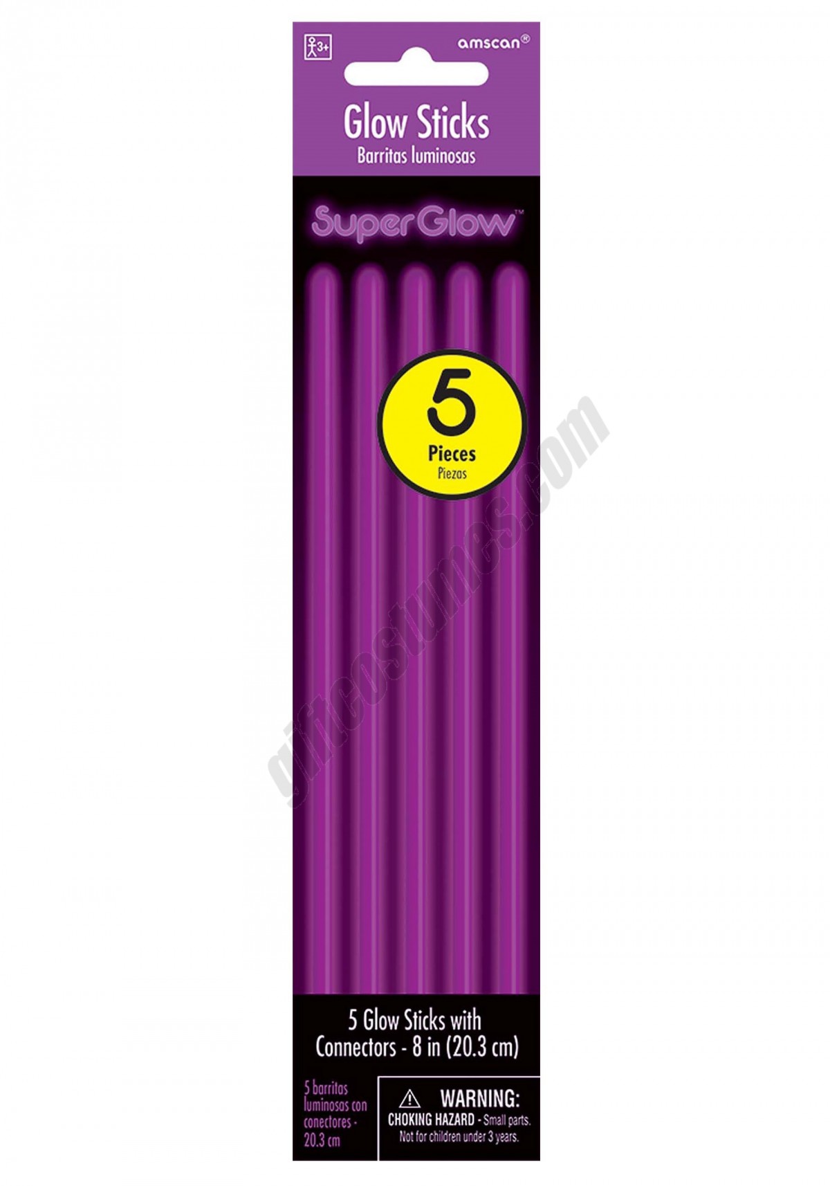 Purple 8 Inch Glowsticks - Pack of 5 Promotions - -0