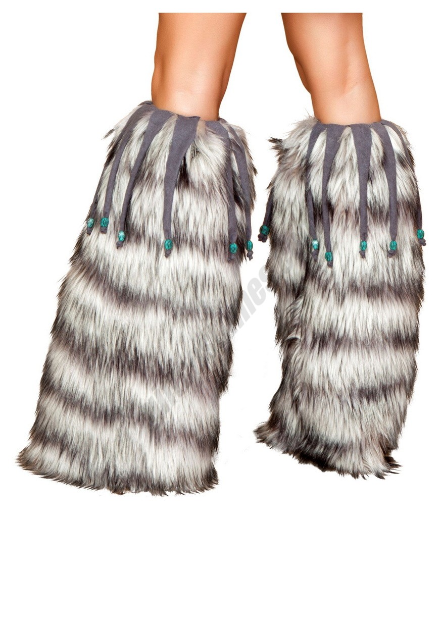 Beaded Fur Costume Leg Warmers  Promotions - -0