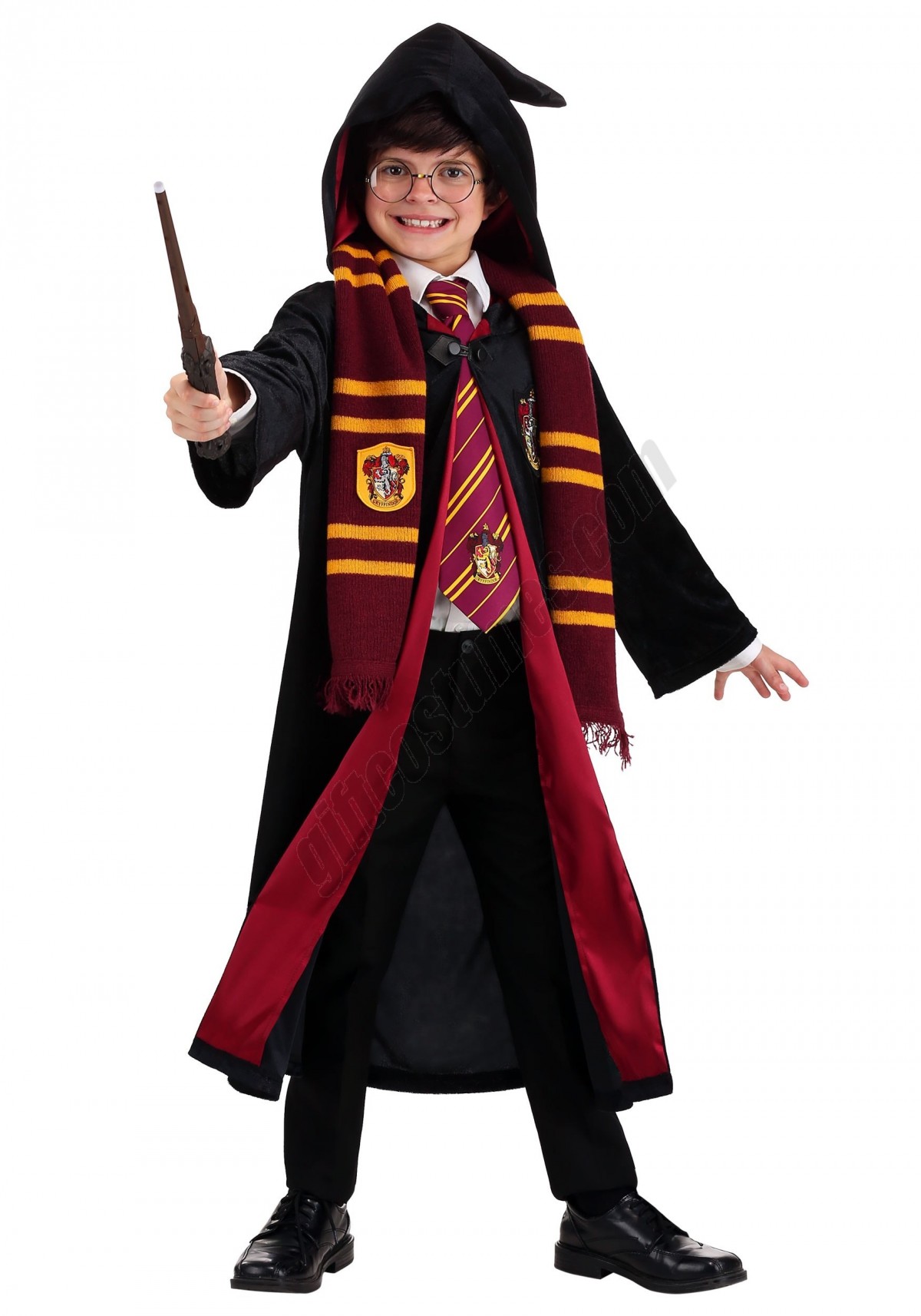 Harry Potter Kids Deluxe Gryffindor Robe Costume Promotions - -5