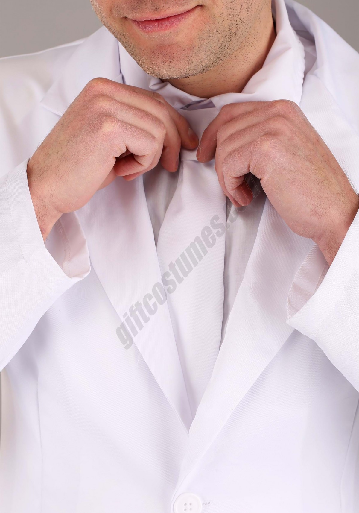 Men's White Suit Costume - -4