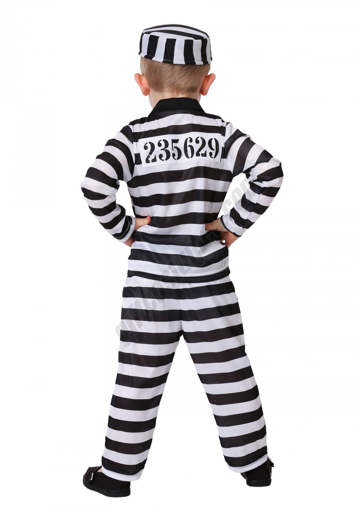 Toddler Delluxe Button Down Boys Jailbird Costume Promotions - -1