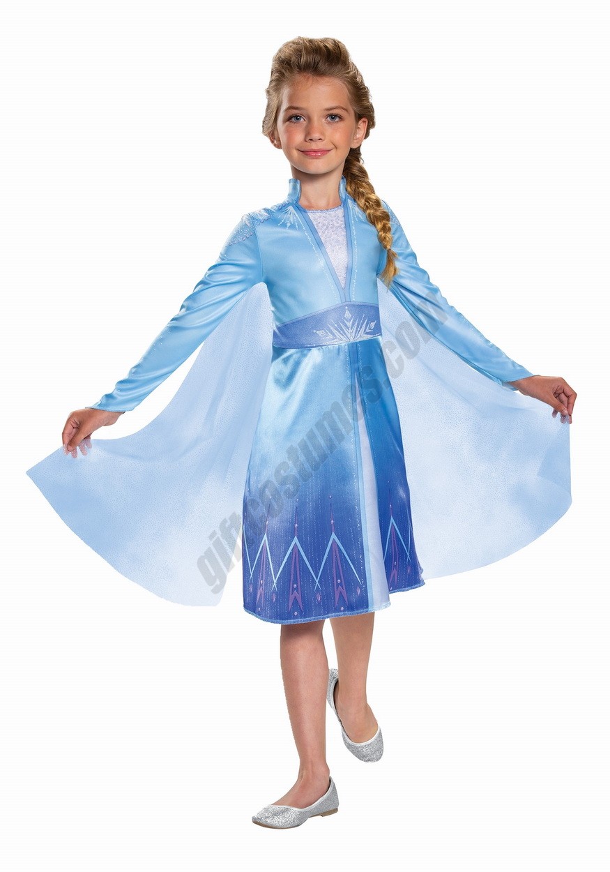 Frozen 2 Girls Elsa Classic Costume Promotions - -0