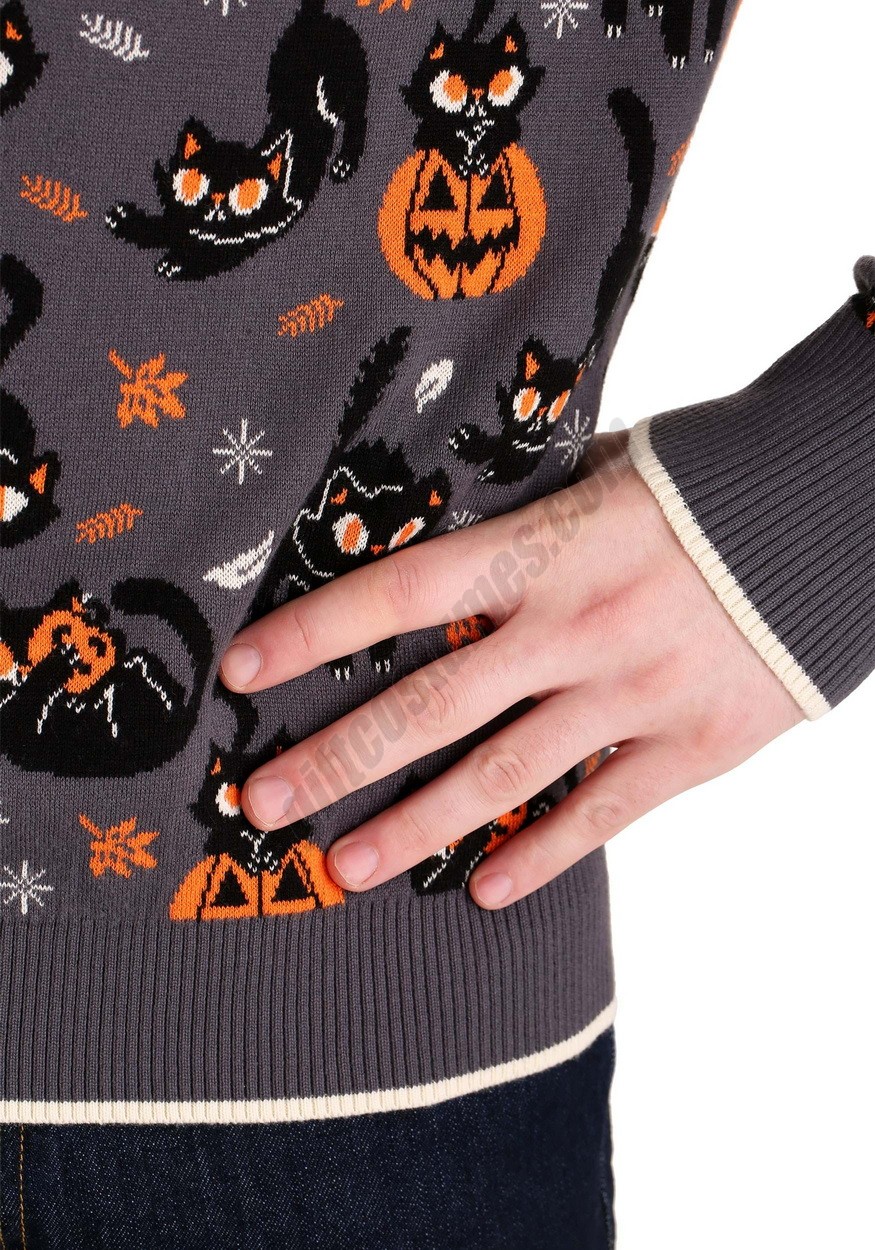 Adult Quirky Kitty Halloween Sweater Promotions - -6