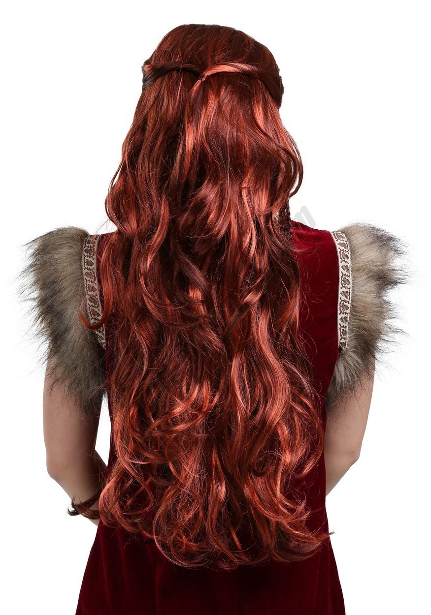 Women's Red Viking Wig Promotions - -1