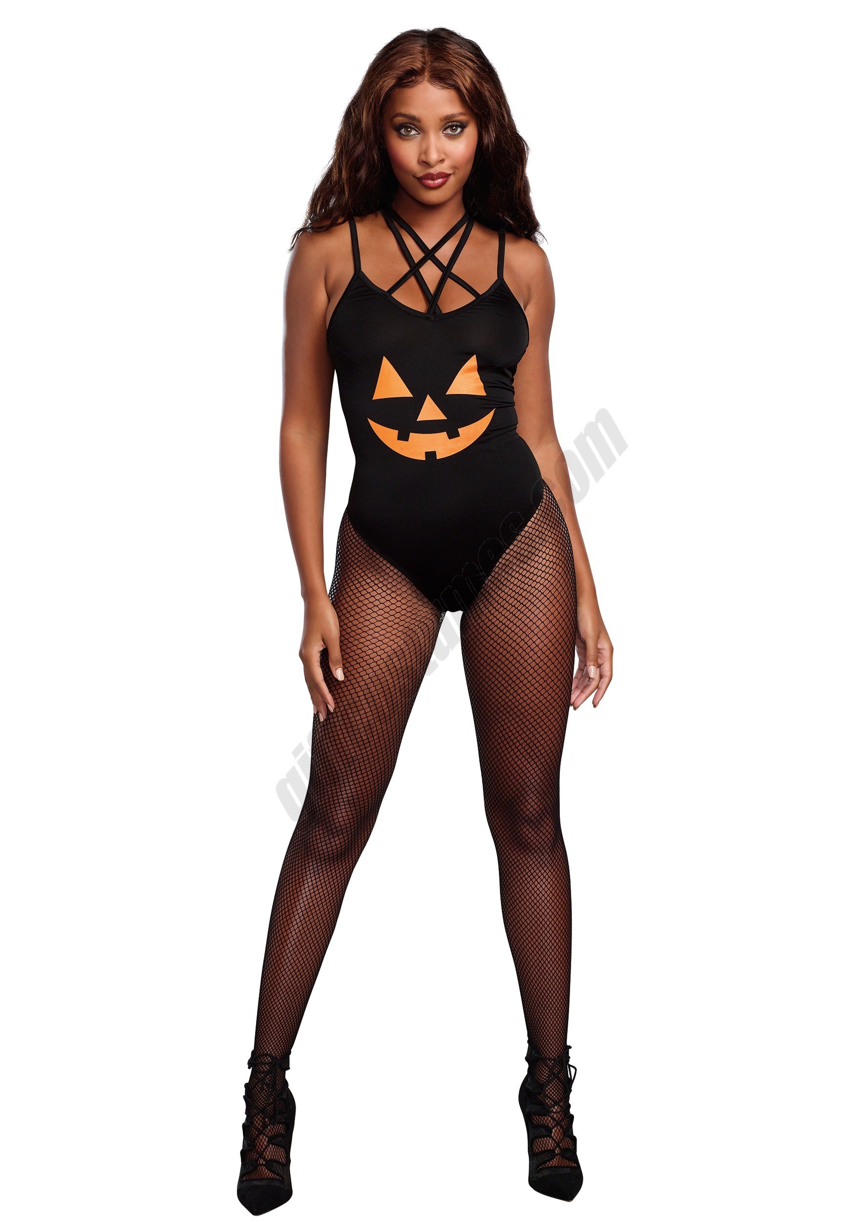 Pumpkin Bodysuit Costume  - Women's - Pumpkin Bodysuit Costume  - Women's