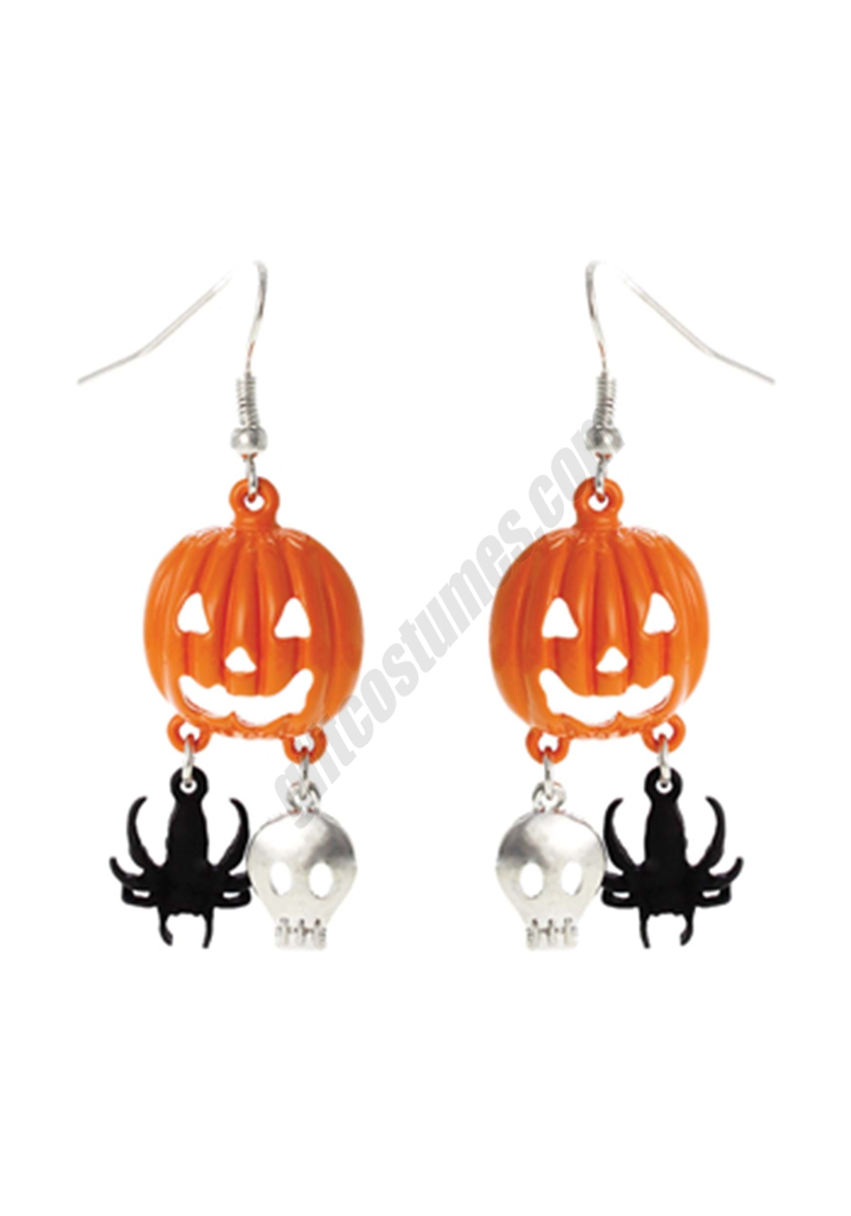 Spider Pumpkin Skull Earrings Promotions - Spider Pumpkin Skull Earrings Promotions