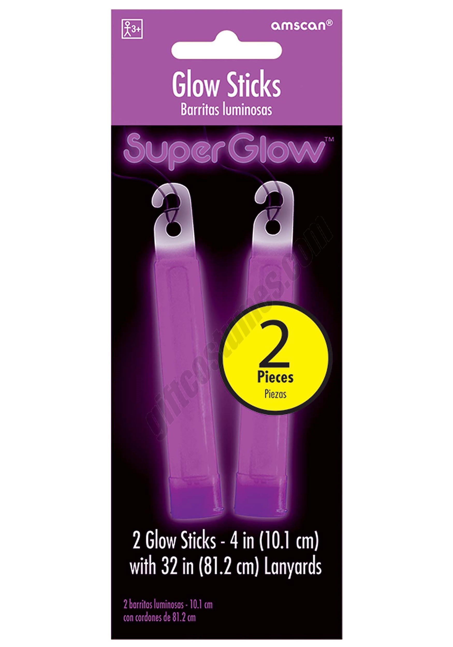 Purple Glowsticks - 4" Pack of 2 Promotions - Purple Glowsticks - 4" Pack of 2 Promotions