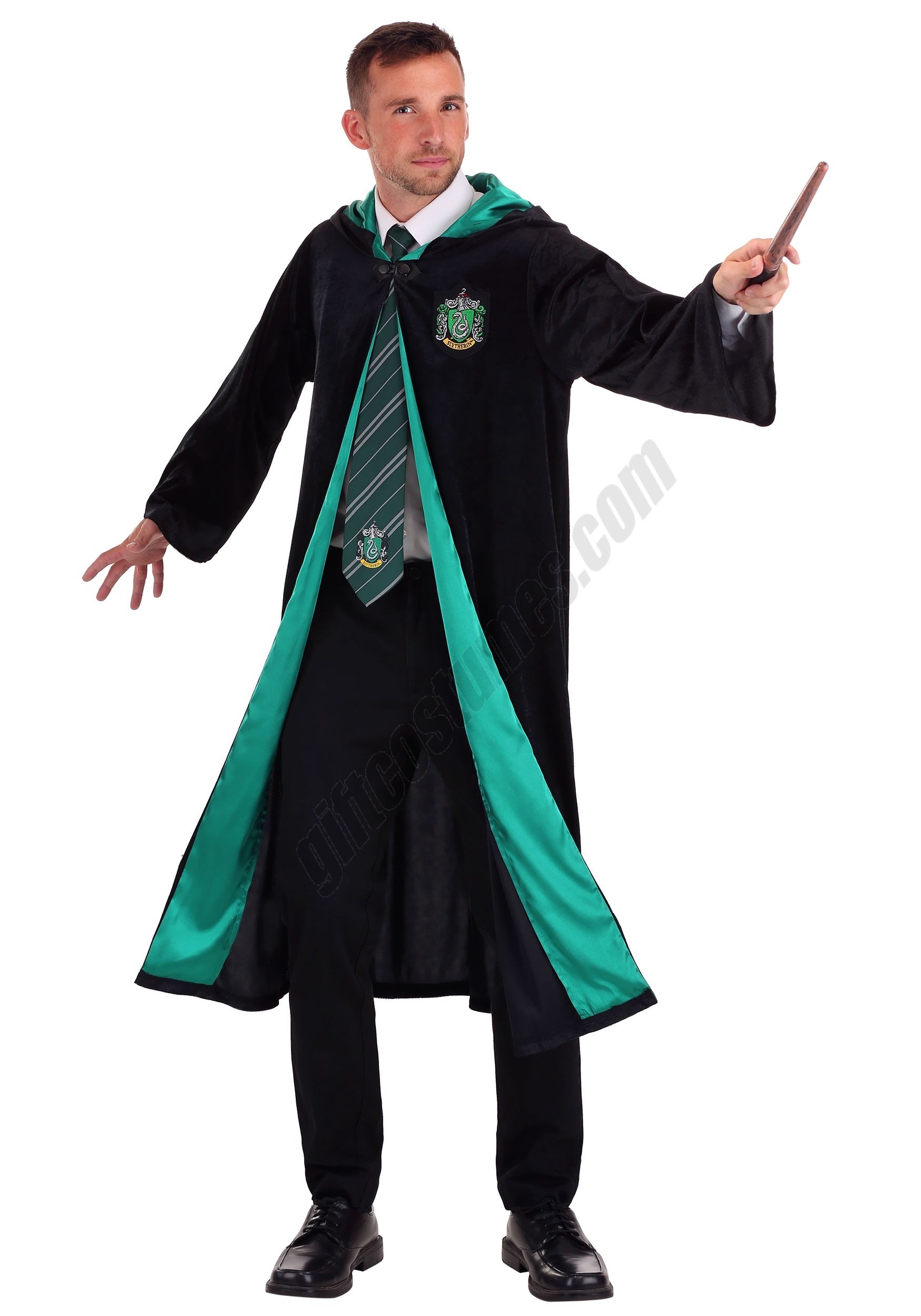 Deluxe Harry Potter Slytherin Adult Plus Size Robe Costume Promotions - Deluxe Harry Potter Slytherin Adult Plus Size Robe Costume Promotions