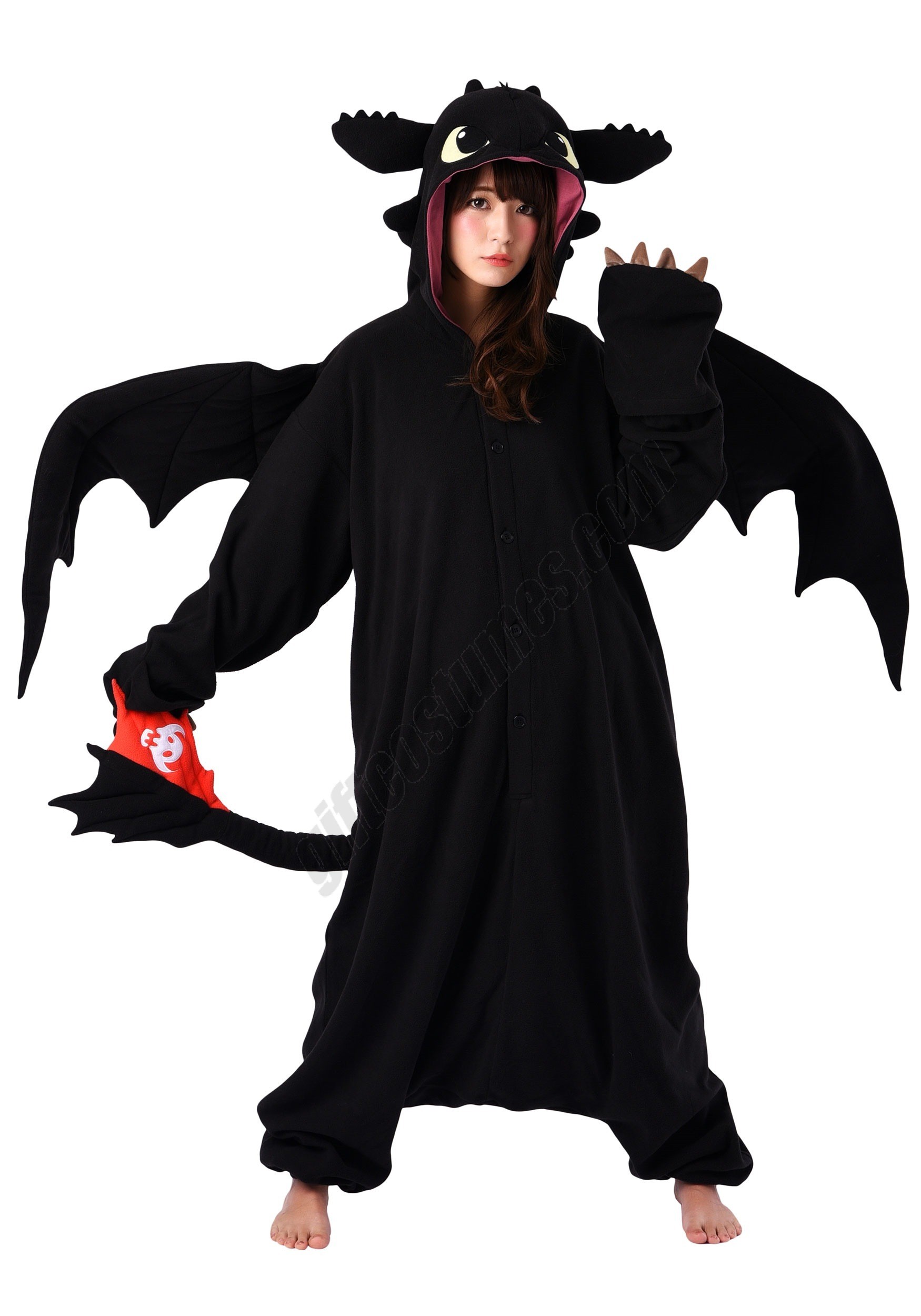 How to Train Your Dragon Toothless Adult Kigurumi Costume - Men's - How to Train Your Dragon Toothless Adult Kigurumi Costume - Men's