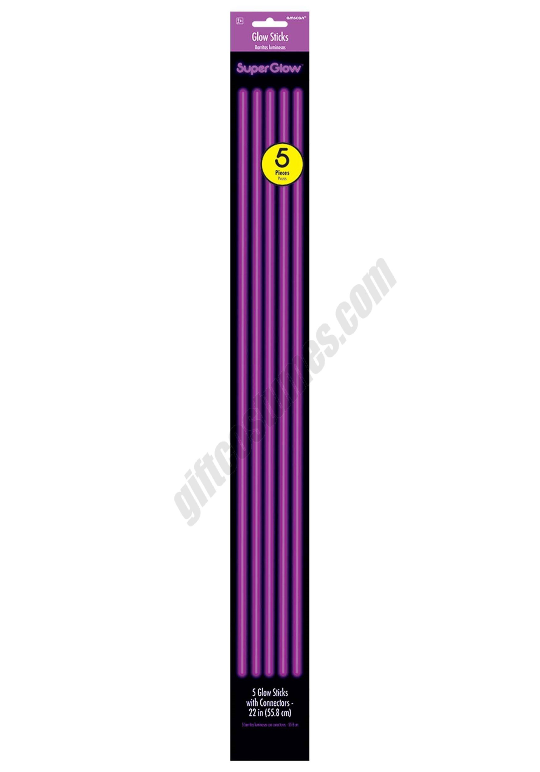 22" Purple Glowsticks Pack of 5 Promotions - 22" Purple Glowsticks Pack of 5 Promotions