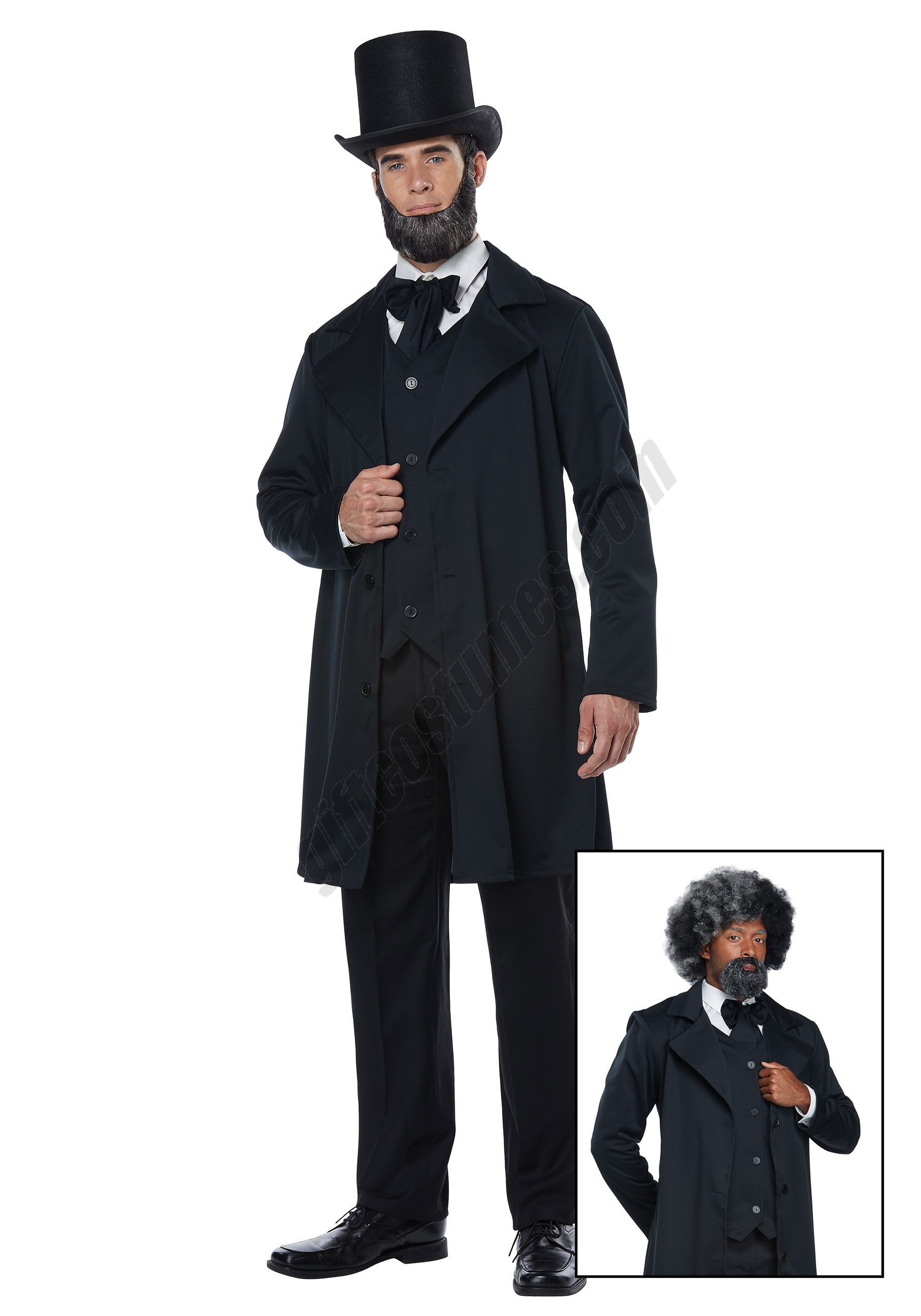 Abraham Lincoln/Frederick Douglass Men's Costume - Men's - Abraham Lincoln/Frederick Douglass Men's Costume - Men's