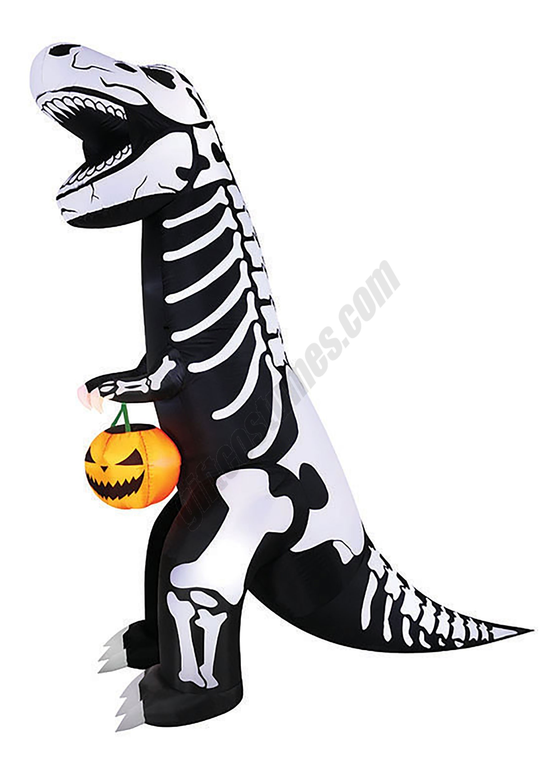 T-Rex Skeleton with Pumpkin Inflatable Promotions - T-Rex Skeleton with Pumpkin Inflatable Promotions
