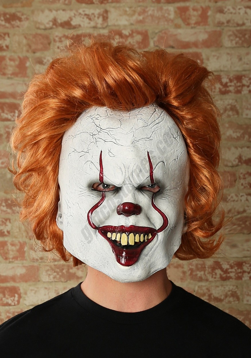IT Movie Pennywise Deluxe Adult Mask Promotions - IT Movie Pennywise Deluxe Adult Mask Promotions