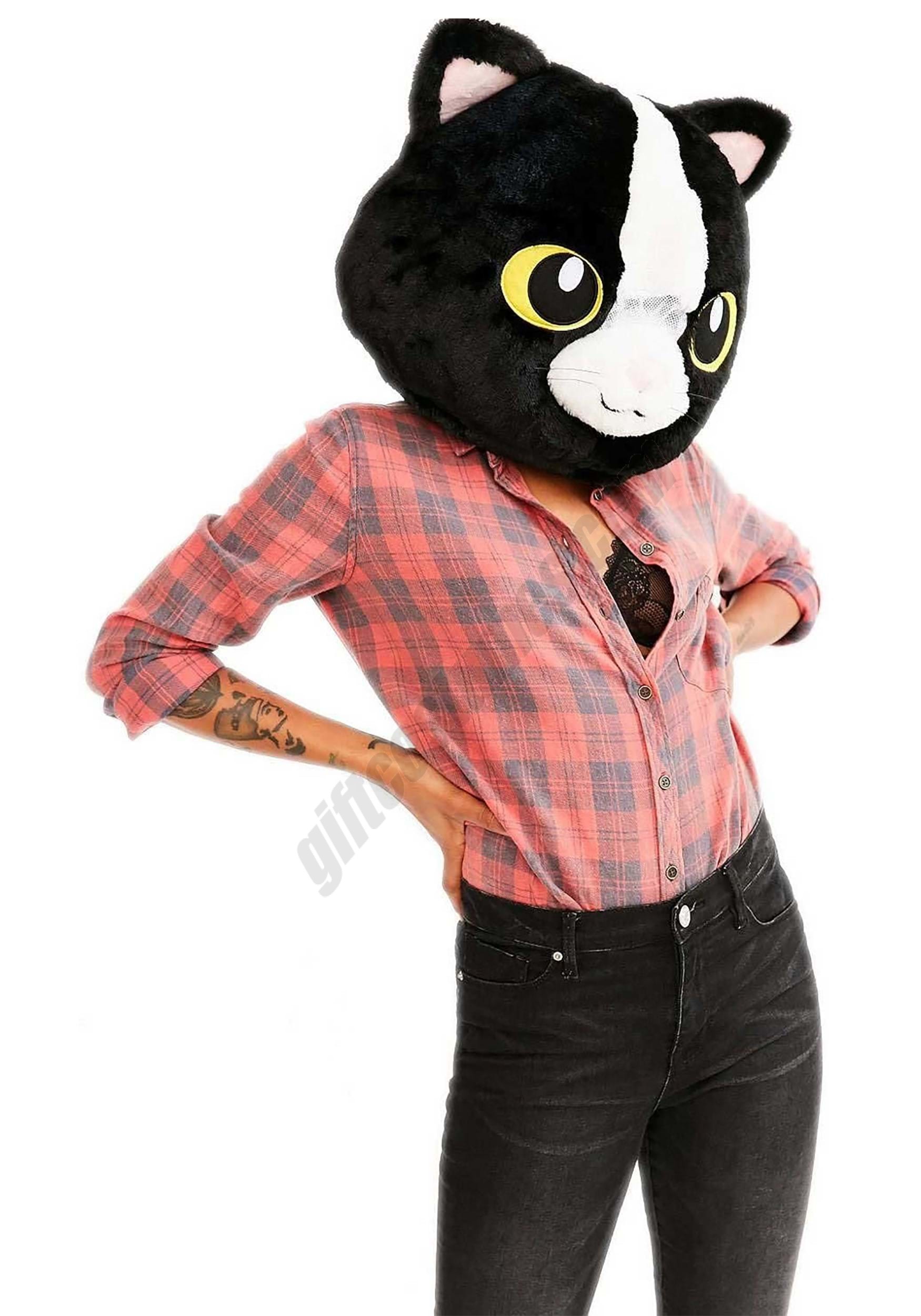 Adult Black Cat Mascot Head Mask Promotions - Adult Black Cat Mascot Head Mask Promotions