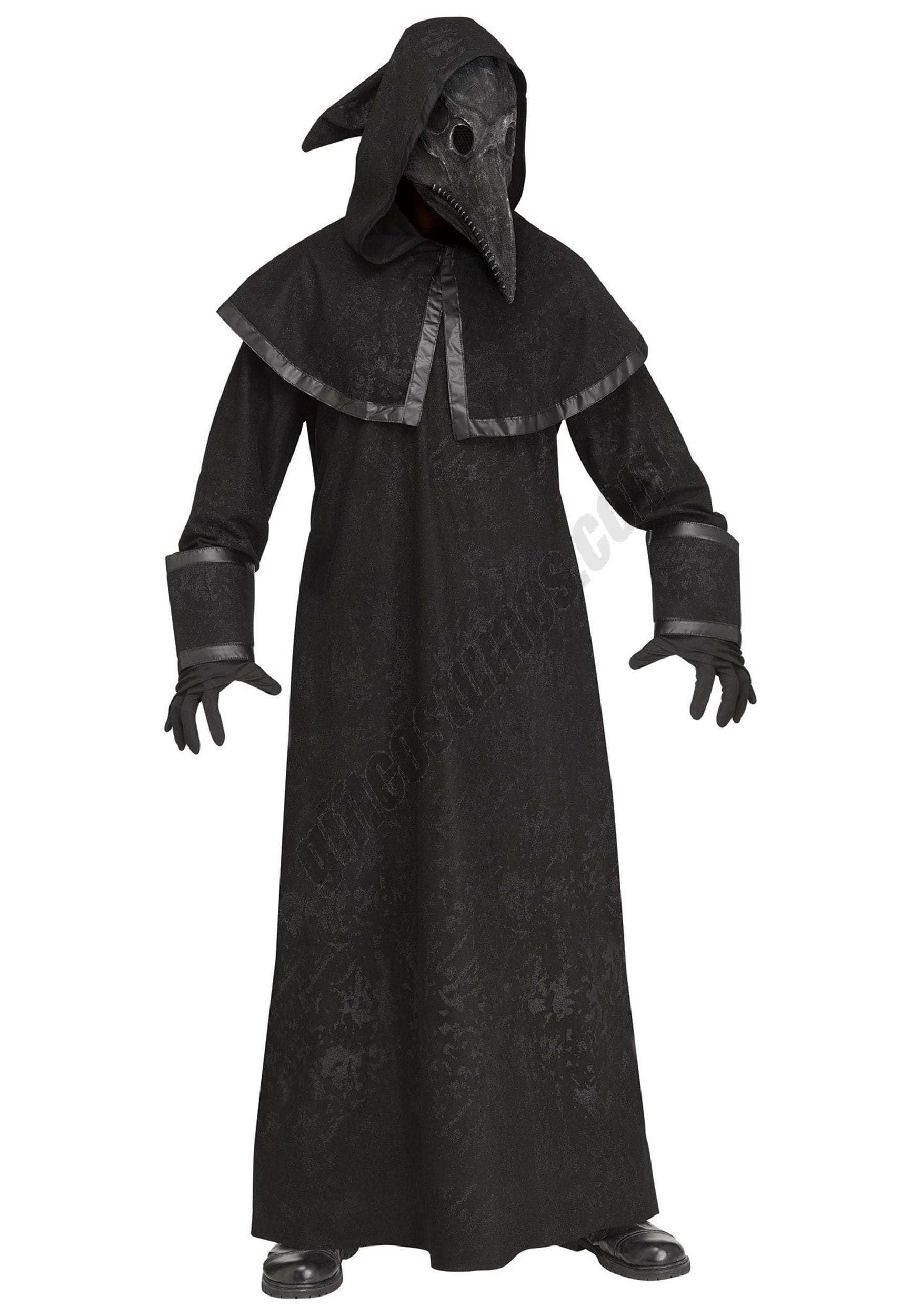 Black Plague Doctor Costume for Adults - Women's - Black Plague Doctor Costume for Adults - Women's