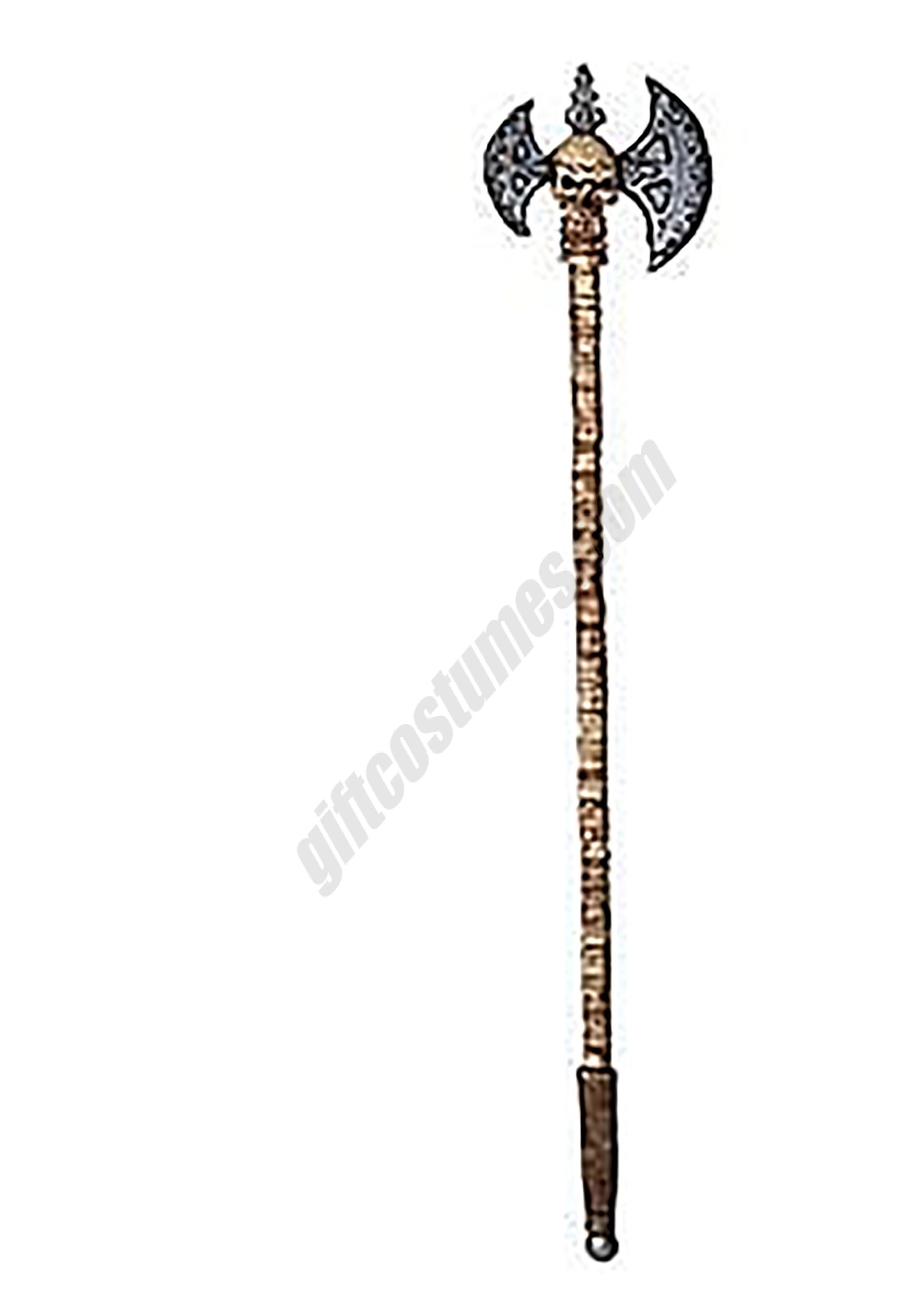 Skull Staff Axe 57" Prop Promotions - Skull Staff Axe 57" Prop Promotions