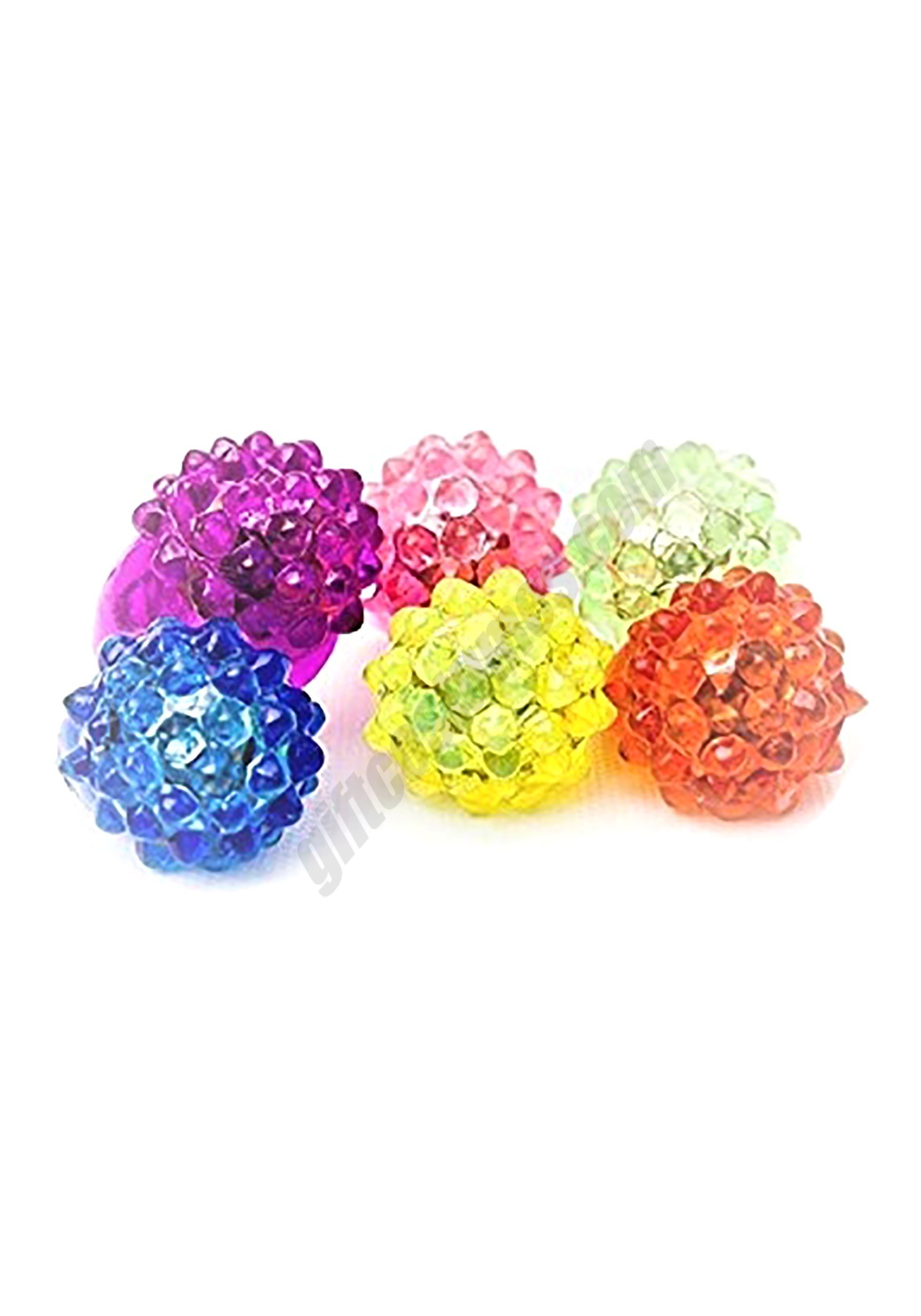 Assorted Colors Strawberry Bump Flashing Ring Promotions - Assorted Colors Strawberry Bump Flashing Ring Promotions