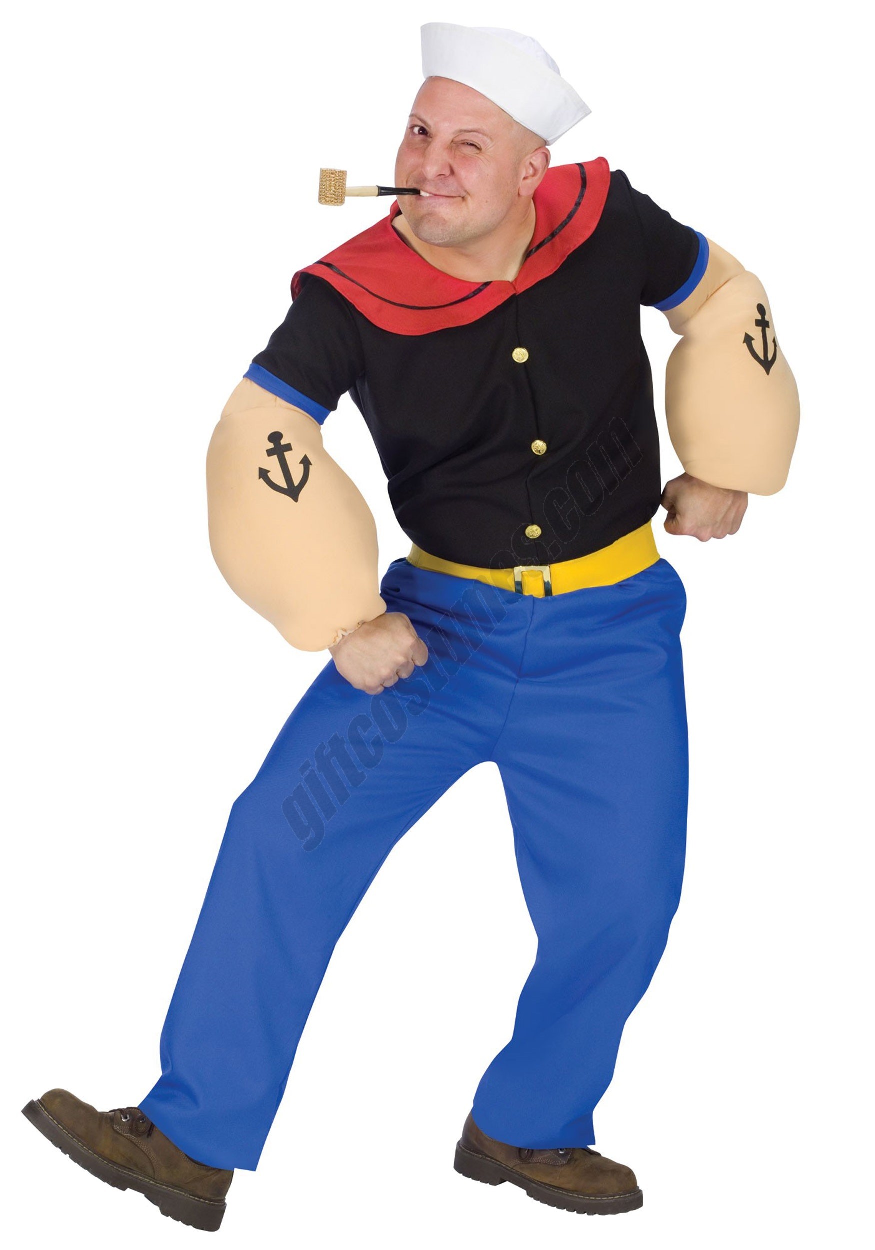 Adult Popeye Costume - Men's - Adult Popeye Costume - Men's