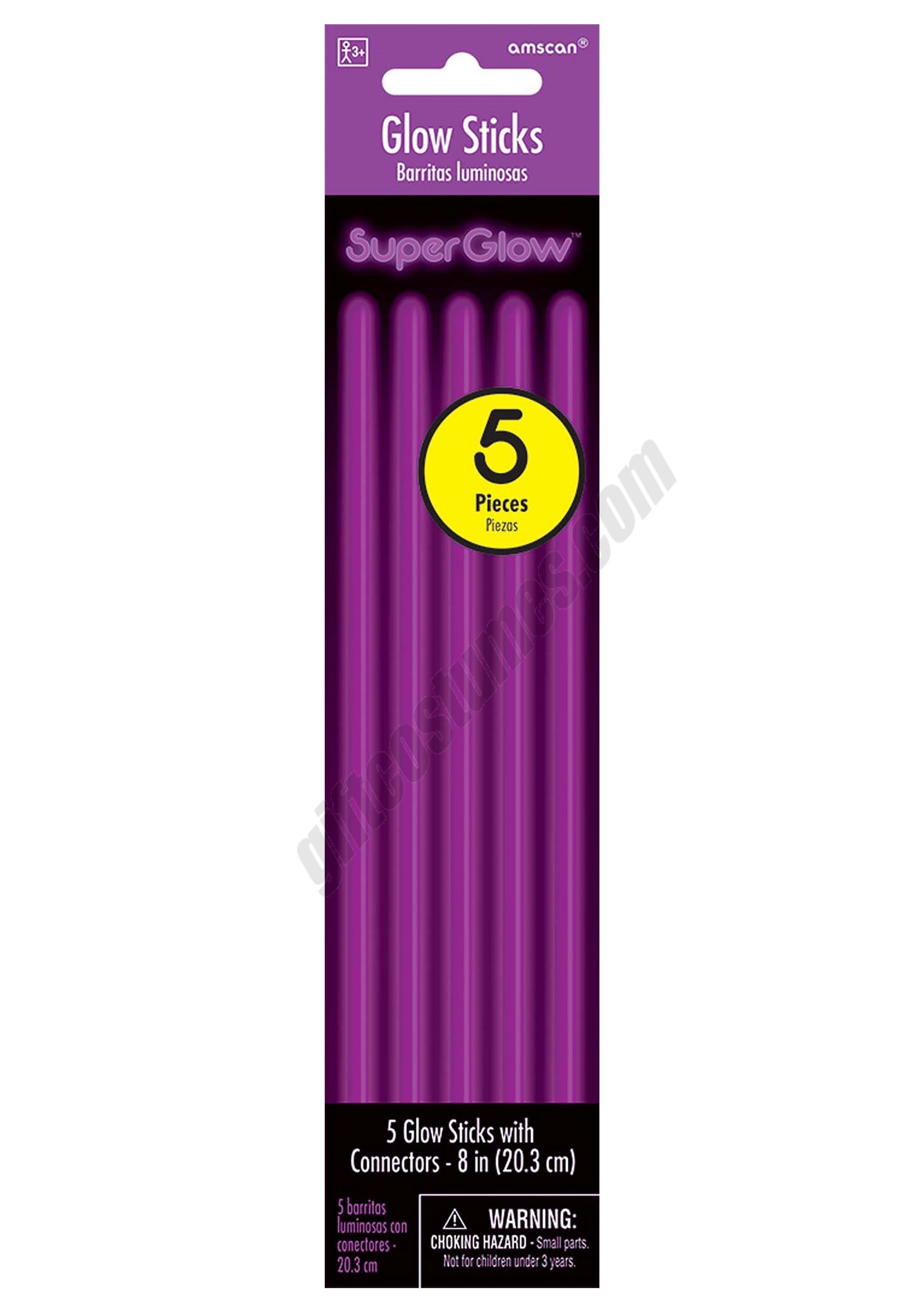 Purple 8 Inch Glowsticks - Pack of 5 Promotions - Purple 8 Inch Glowsticks - Pack of 5 Promotions