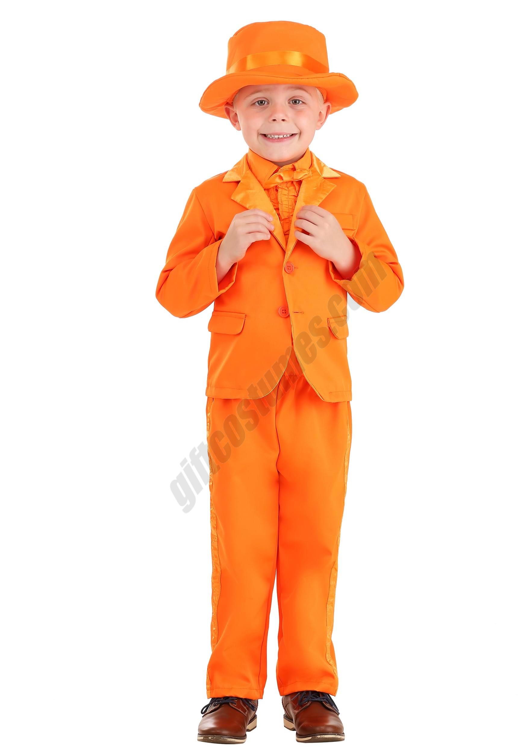 Toddler Orange Tuxedo Costume Promotions - Toddler Orange Tuxedo Costume Promotions