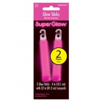 4" Pink Glow Sticks- Pack of 2 Promotions